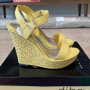 Diba wedges (worn once)